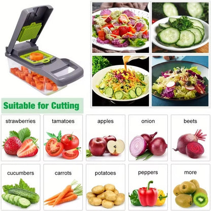 Skiennix Onion Cutter | Multifunctional Vegetable Chopper & Mandoline Slicer - Ideal for Easy Food Prep