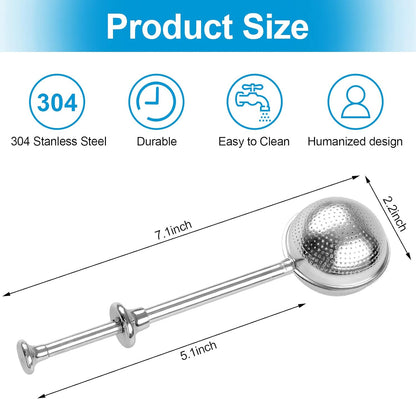 Skiennix Bakers Dusting Wand - Stainless Steel Flour Duster for Sugar & Spices | 2 Pcs Set
