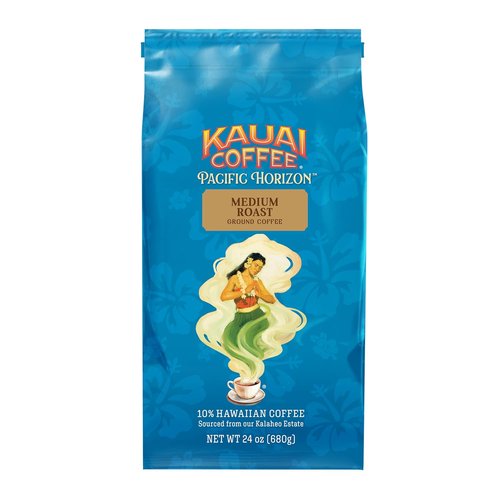 Kauai Coffee Ground Coffee - Smooth Medium Roast with Floral Notes & Bright Aroma - 24oz Koloa Estate