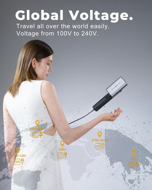 G9 Pro Handheld Steamer for Clothes - Lightweight & Compact Design, Dual Steam Modes, Global Voltage Adaptation (100-240V)