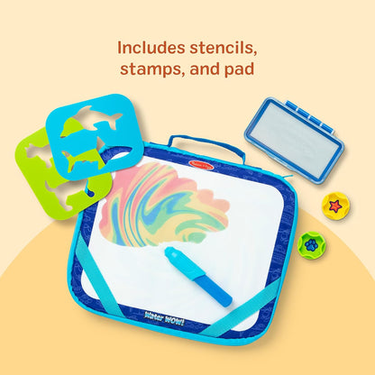 Melissa & Doug Water Wow! Reusable Color-Reveal Drawing Set - Mess-Free Travel Toy for Kids Ages 3+