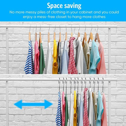Fayleeko Wire Coat Hangers - 40 Pack Heavy Duty Stainless Steel Ultra Thin Space-Saving 16.5 Inch