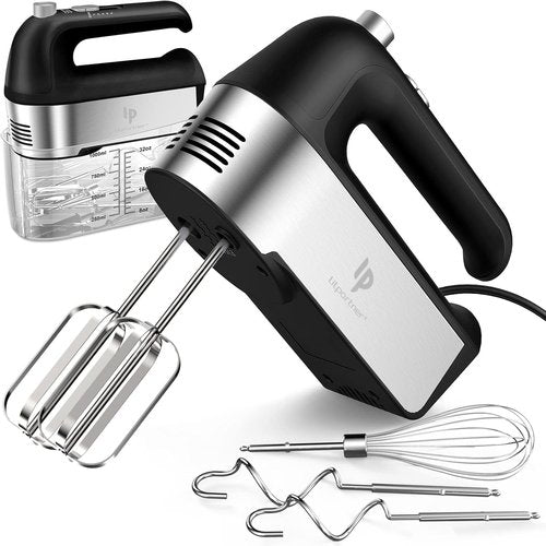 **Skiennix Electric Hand Mixer - 450W Kitchen Mixer with Turbo Boost & 5 Speed Settings | Black**