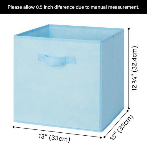 Granny Says 13-Inch Colorful Cube Storage Bins - Fabric Organizers for Kids' Rooms | 8-Pack