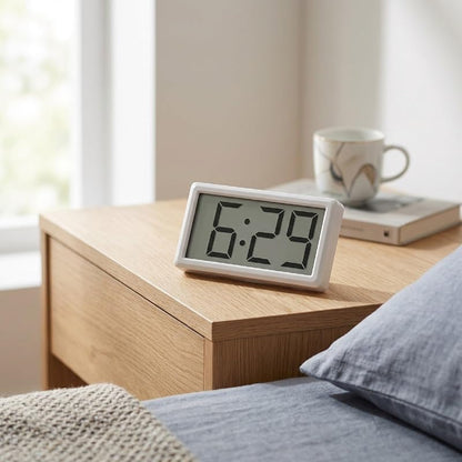 Magnetic Battery-Operated Digital Clock for Fridge, Locker, Cabinet