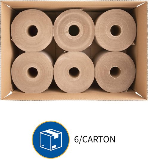 Genuine Joe Hardwound Roll Towels - Embossed Design | Pack of 6 for Superior Absorbency