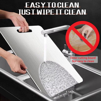 Tavano Cutting Board, Titanium Cutting Board 100% Pure Titanium, Scratch-Free and Hygiene, Qinux Cutium Cutting Boards, Tavano Cutting Boards for Meats, Vegetables Easy to Clean (3Pcs)