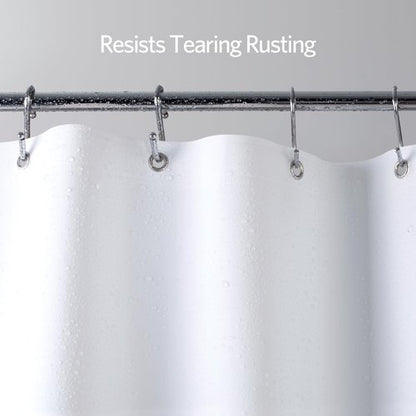 EHZNZIE Shower Curtain Liner Light Weight PEVA, Shower Liner 72x84 Inches, Waterproof, No Chemical Smell with 12 Rust Proof Metal Grommets for Bathroom Shower Curtain, Frosted