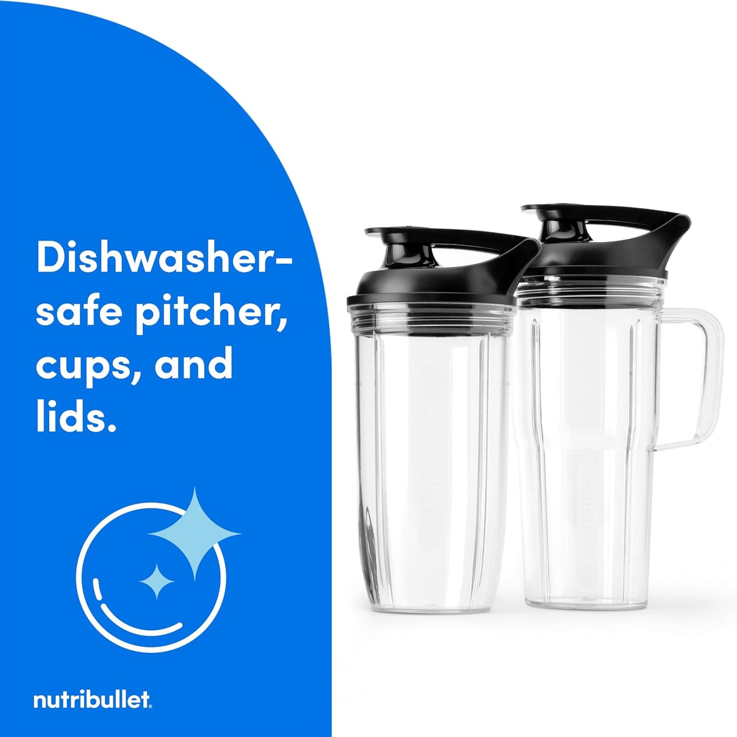 Nutribullet SmartSense Blender Combo - 1400W Power, 64oz Pitcher & 32oz/24oz Cups | Smoothies & Soups in Gunmetal Gray