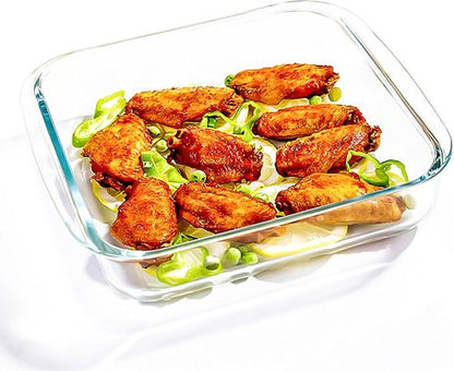 9x9In Square Baking Dish | 2.4QT Glass Baking Pan - Perfect for Oven Baking