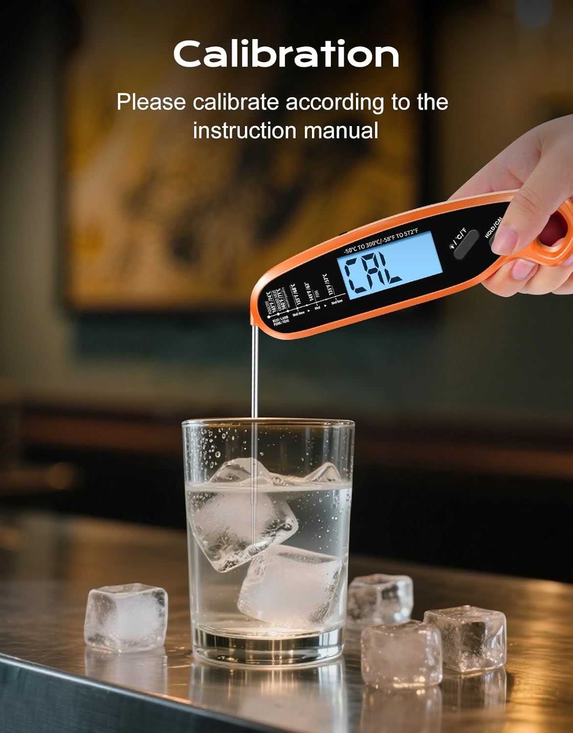 Skiennix Digital Meat Thermometer - Dual Probe Instant Read with Large Backlit Display | Perfect for BBQ, Grill, Oven, and Candy Cooking
