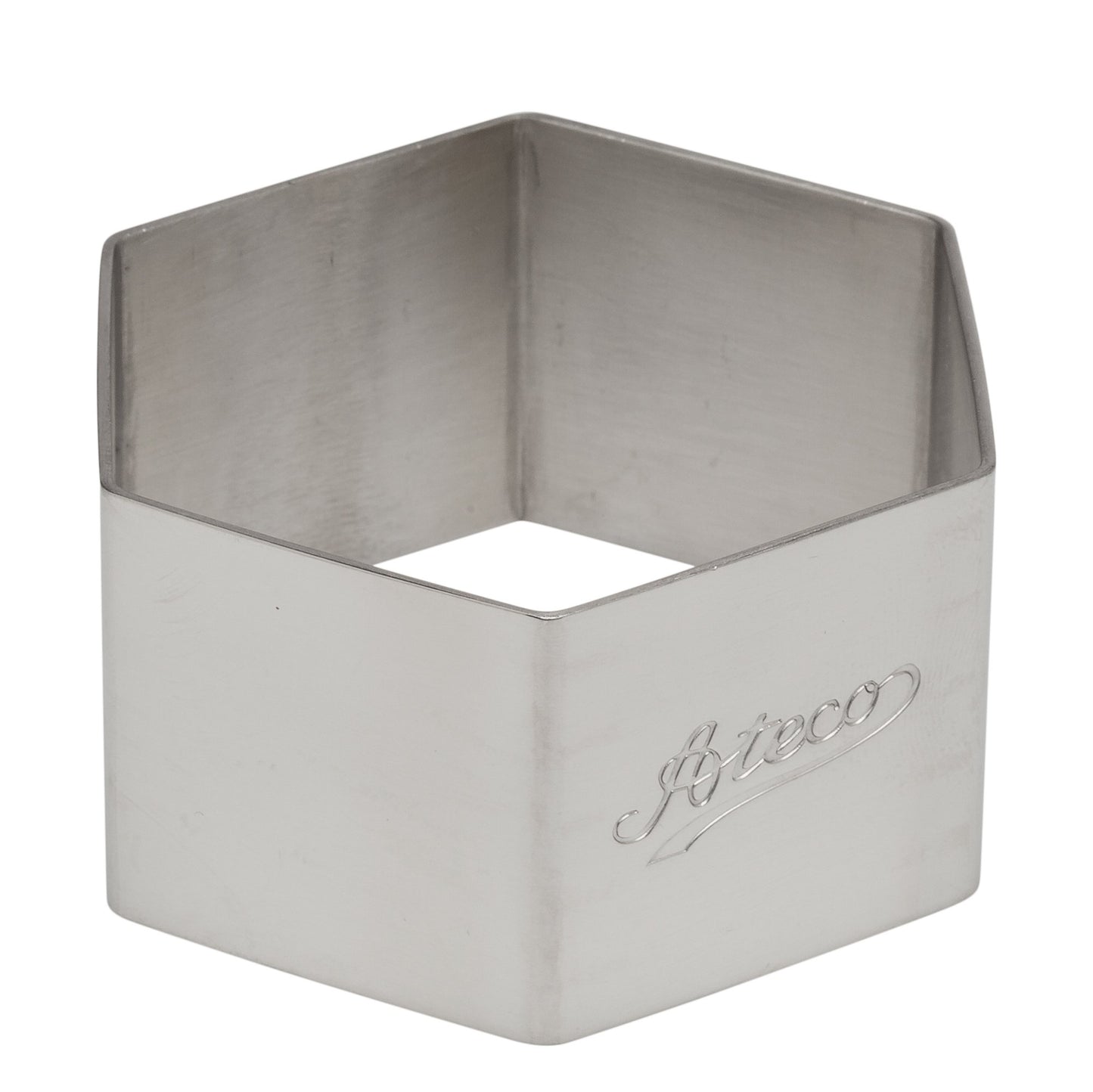 Ateco Hexagon Stainless Steel Form, 2.3 by 1.4-Inches High