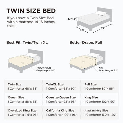 Bedsure Comforter Duvet Insert - Quilted Comforters Twin Size, All Season Duvet, GentleSoft Down Alternative Bedding, with 8 Tabs, Gifts for Women/Men, White, Twin 88 x 68 Inches