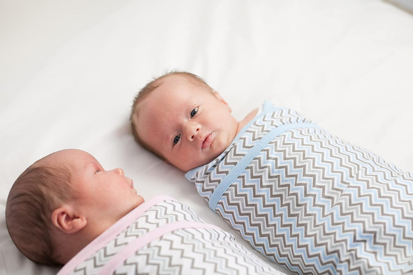 Miracle Blanket Swaddle Wrap - Soft & Secure Sleep Sack for Infants - Easy-to-Use Design (Gray Stars)