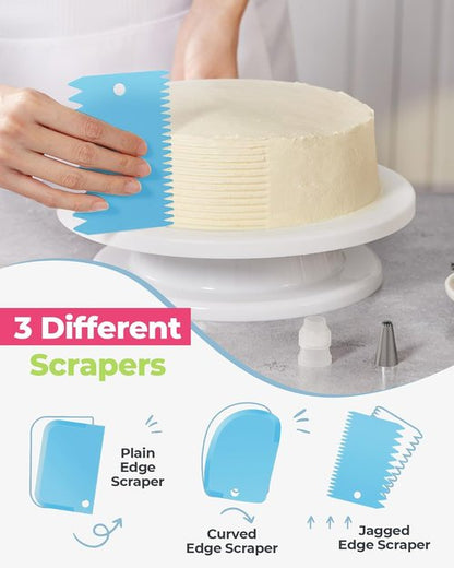 Kootek Piping Bags and Tips Set - 90 PCs Cake Decorating Kit with 55 Icing Tips & Pastry Bags