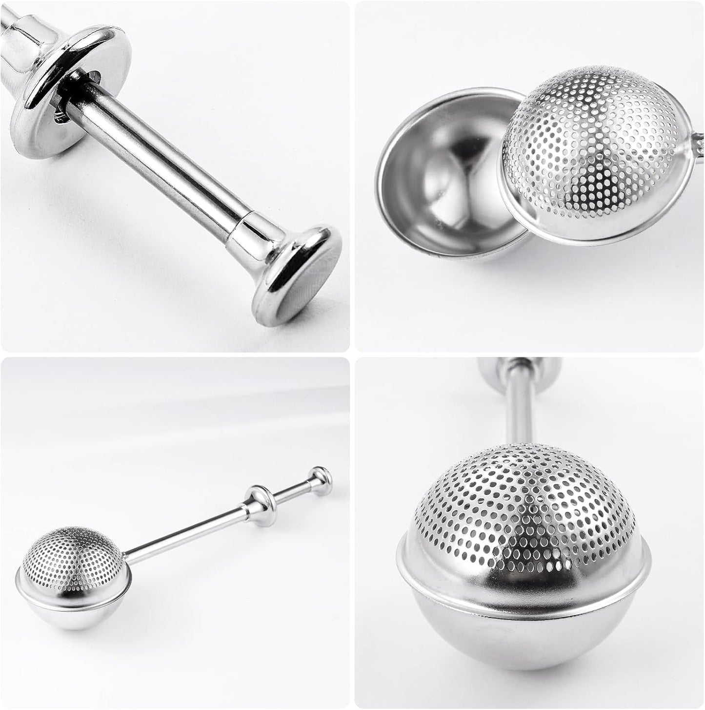 XVBITOR Stainless Steel Flour Sifter - One-Handed Baking Tool for Quick Sifting Cakes & Spices