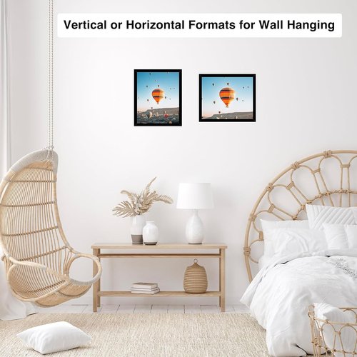 JCJMY 9x10 Picture Frame - Black Wall Mount or Tabletop Display | Shatter-Resistant Plexiglass