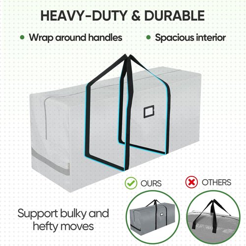 BALEINE Christmas Tree Storage Bag - Durable 7.5 ft Capacity | Ideal for Easy Holiday Organization