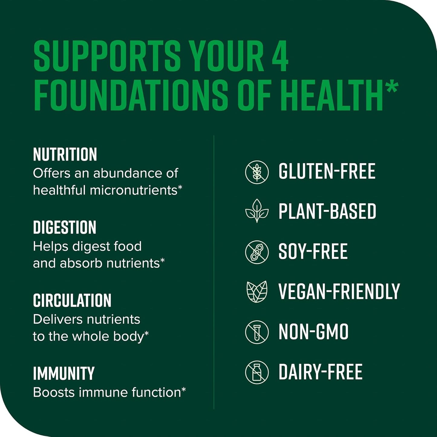 Vibrant Health Green Vibrance - Vegan Superfood Powder for Energy Boost | 60 Servings