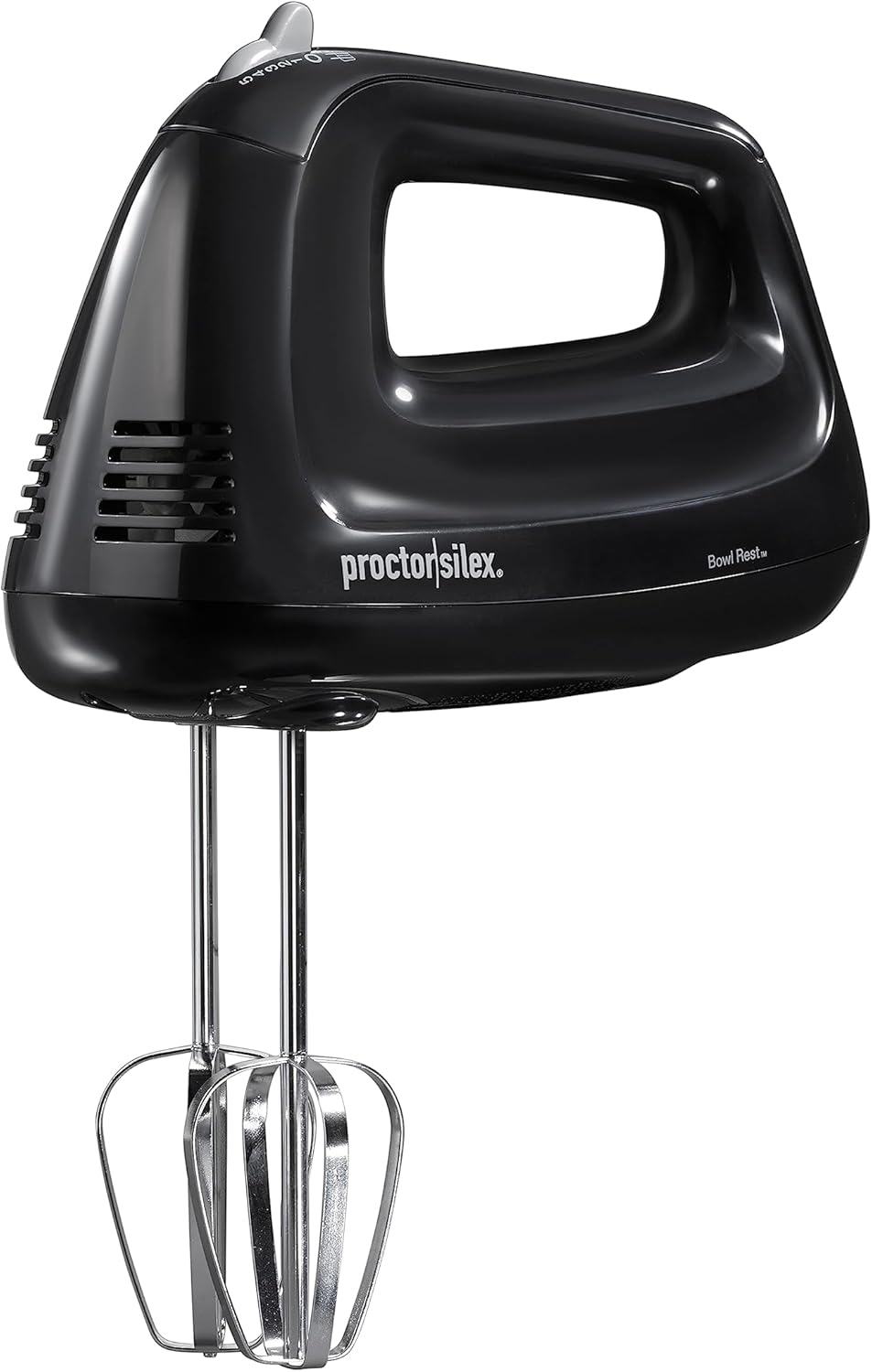 Proctor Silex Electric Hand Mixer - 5-Speed with Bowl Rest, Compact & Lightweight, 215 Watts, Black