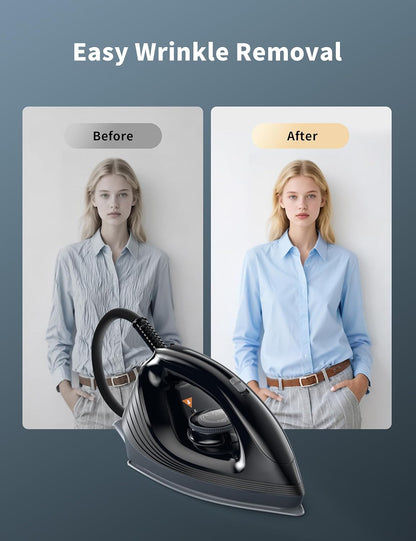 Sundu Pro Steam Station Iron - 1600W Professional Steam Iron with 44 oz Tank & Ceramic Baseplate