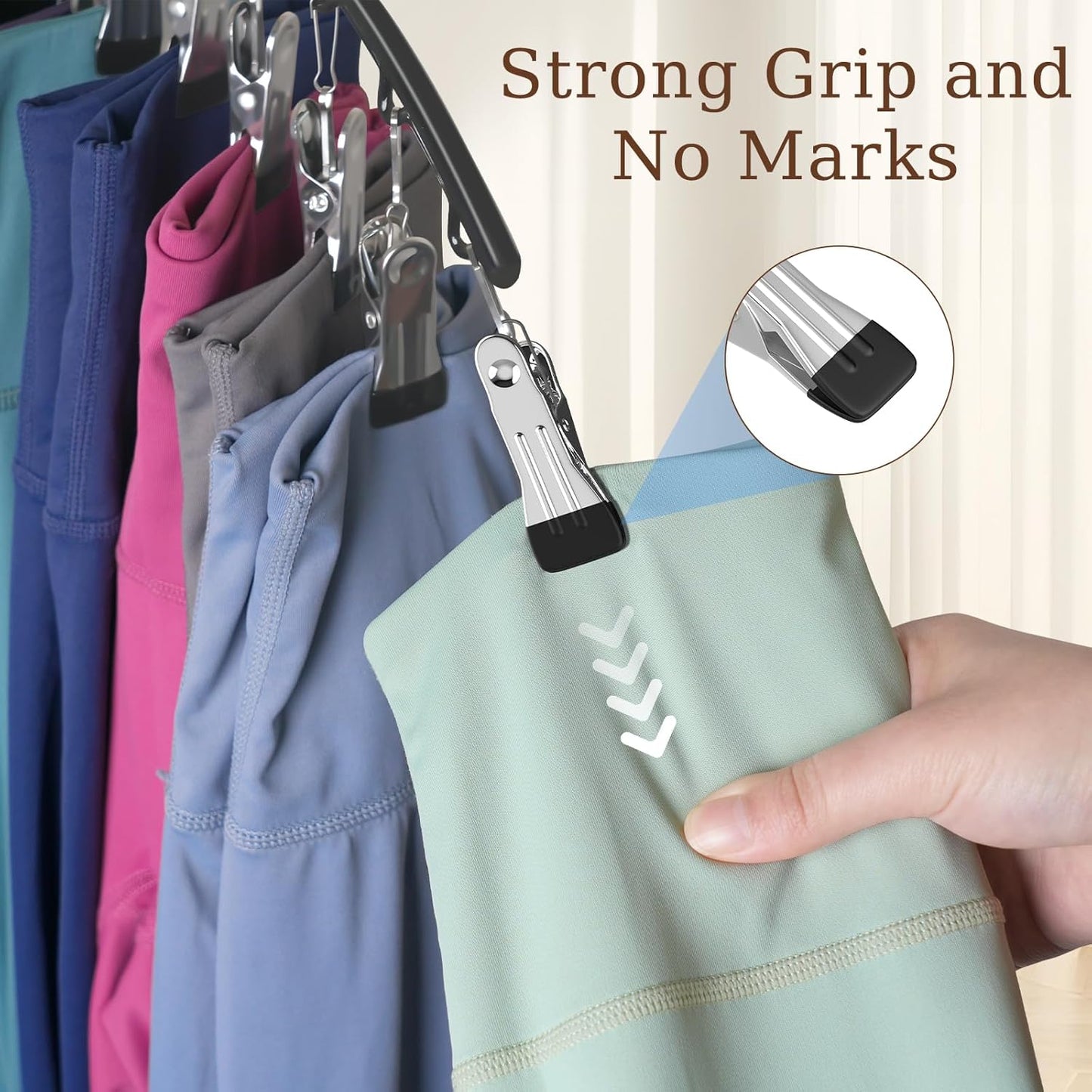 Volnamal Legging Organizer & Bra Hanger - 2-in-1 Space-Saving Closet Solution | Holds 10 Leggings & 20 Bras
