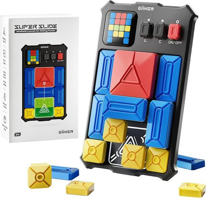 GiiKER Super Slide Puzzle Game - 500+ Challenges Brain Teaser for Kids & Teens | Perfect Travel Toy