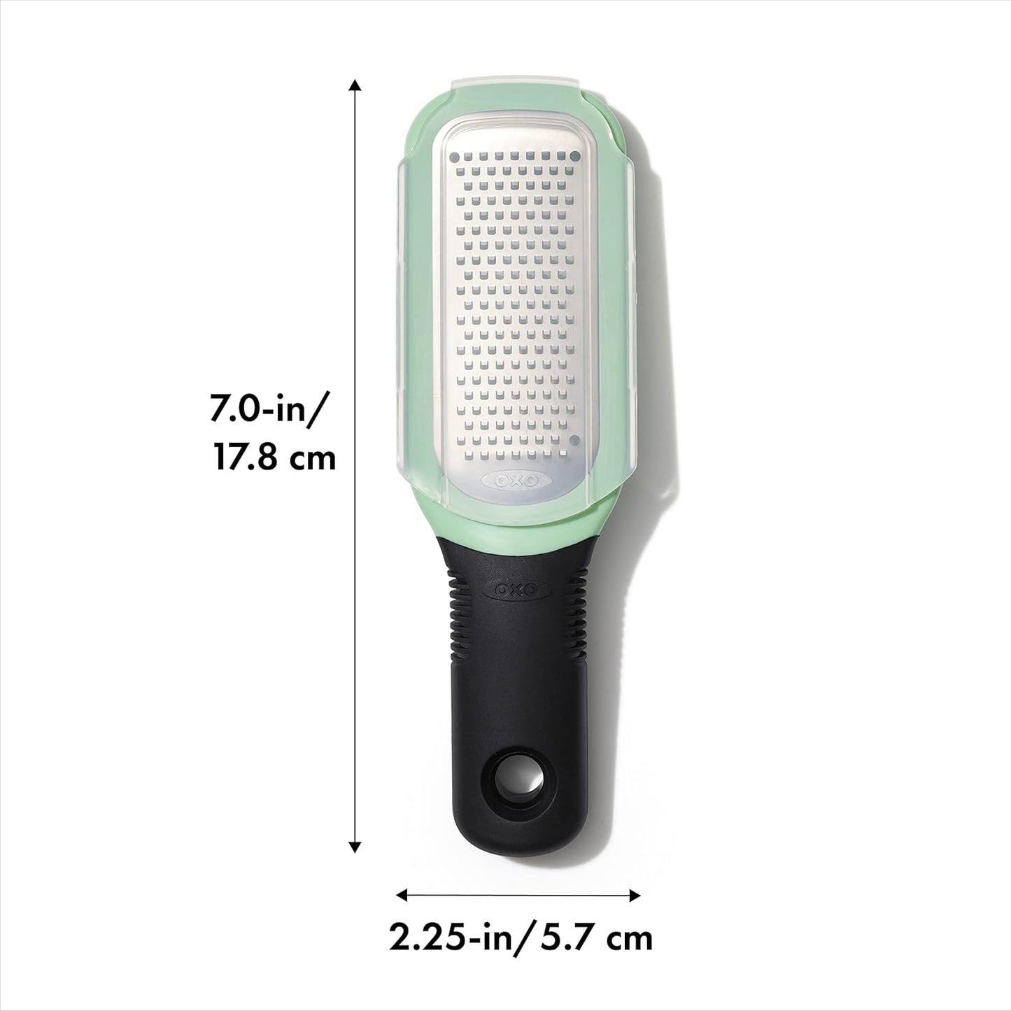 OXO Good Grips Ginger & Garlic Grater - Etched Design for Effortless Grating | Durable Kitchen Tool