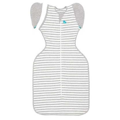 Love to Dream Swaddle UP Transition Bag, Patented Zip-Off Wings, Gently Help Baby Safely Transition from Being Swaddled to arms Free Before Rolling Over, Gray, Large, 19-24 lbs