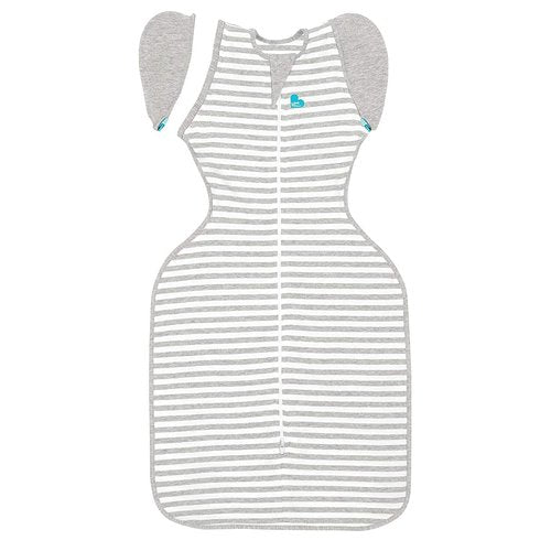 Love to Dream Swaddle UP Transition Bag, Patented Zip-Off Wings, Gently Help Baby Safely Transition from Being Swaddled to arms Free Before Rolling Over, Gray, Large, 19-24 lbs