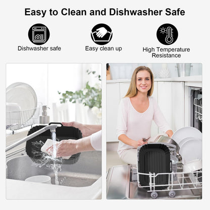 Skiennix Silicone Air Fryer Liners - Reusable for Ninja Foodi & COSORI 9QT | 2 Pack, Easy Clean