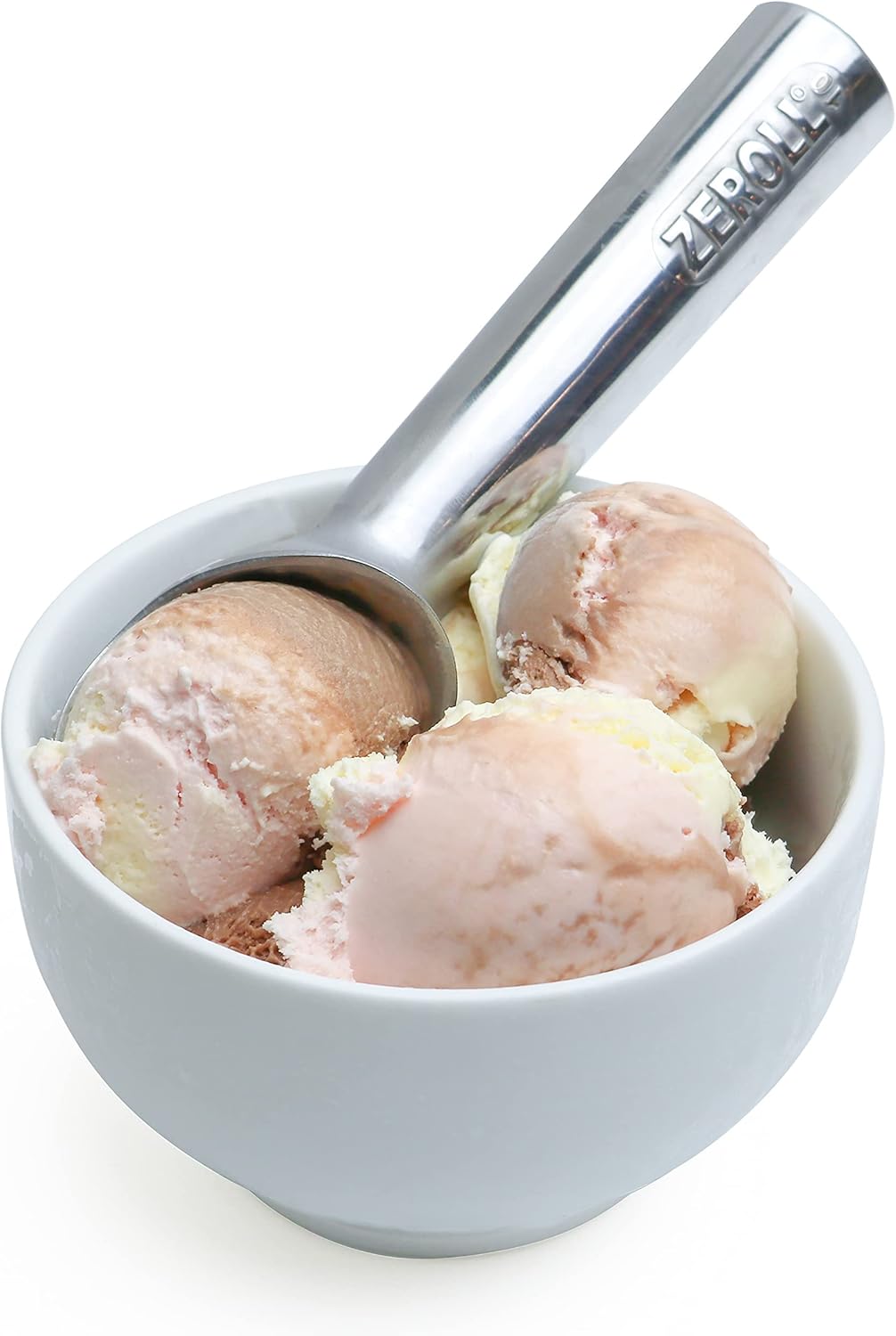 Zeroll Original Ice Cream Scoop - 4 Oz Size 10 | Durable Silver/Brown Design