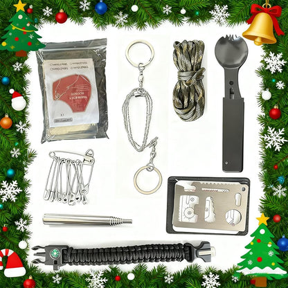 Survival Kit Advent Calendar for Men 2025 - Christmas Countdown with Outdoor Gear & Explorer Tools