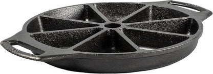 Lodge Cast Iron Wedge Pan - Versatile Cooking Tool for Perfectly Cooked Meals | Durable Design