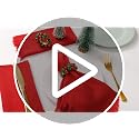 Christmas Bell Napkin Rings Set of 6 - Green and Red Metal Buckle Decoration