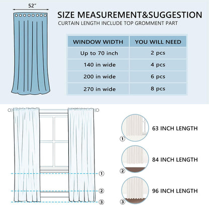 Tititex Solid Dark Grey Blackout Curtains - 84 Inch Long Thermal Insulated Drapes | 2 Panel Set for Bedroom & Living Room