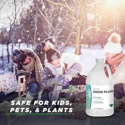 Froggy's Flakes Snow Machine Fluid - Ultra Dry Indoor Formula for 30-50 Feet Float | 1 Gallon