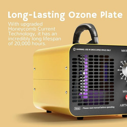 Airthereal MA10K-PRO Ozone Generator - High Capacity Odor Remover for 3500+ Sq Ft | Yellow Home Ionizer