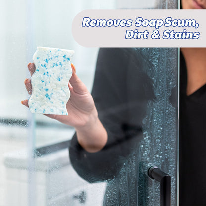 Scrub Daddy Eraser Daddy 10x, Magic Eraser Sponge for Painted Walls, Skirting Board Cleaner, Melamine Sponges, Dual-Sided Scrubber Pads, All Purpose Cleaning Sponges, Magical Mark Remover, 2 Pack