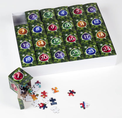 Vermont Christmas Company Jigsaw Puzzle Advent Calendar - 1000 Pieces with 24 Festive Sections