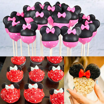 Skiennix Mini Bow Silicone Fondant Mold - Perfect for Cake & Cupcake Decoration | Ideal for Birthdays