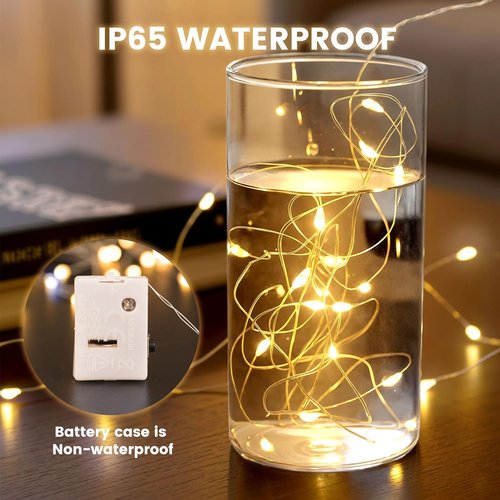DomeStar 30-Pack Fairy Lights | 7Ft 20 LED Waterproof String Lights for DIY Decor & Parties