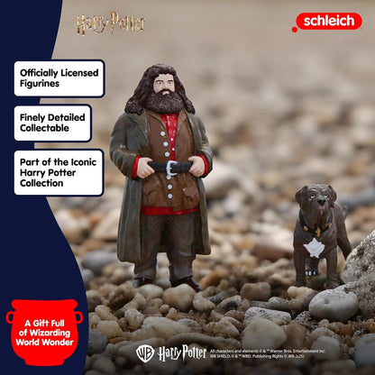 Schleich Harry Potter Hagrid and Fang Figurines - 2-Piece Wizarding World Collectible Set for Kids & Adults | 42638
