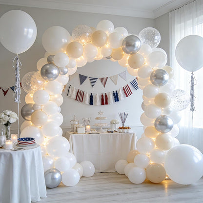 White Balloons - 60 PCS 12-Inch Latex Balloons for Birthday, Wedding, Baby Shower & Holiday Decor