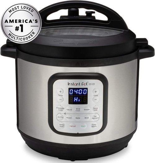 Instant Pot Duo Crisp 11-in-1 Air Fryer & Electric Pressure Cooker - 6 Quart with Free Recipe App