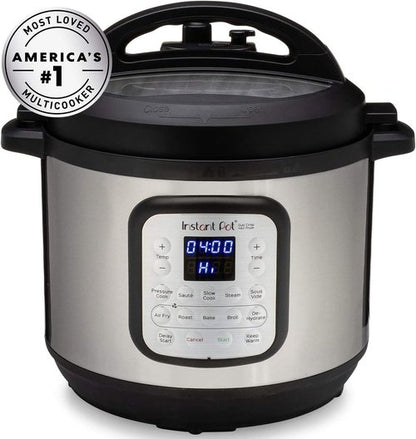 Instant Pot Duo Crisp 11-in-1 Air Fryer & Electric Pressure Cooker - 6 Quart with Free Recipe App