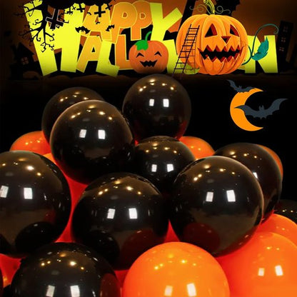 Black Latex Balloons - 100 Pack 12 Inch Round Helium Balloons for Parties & Events