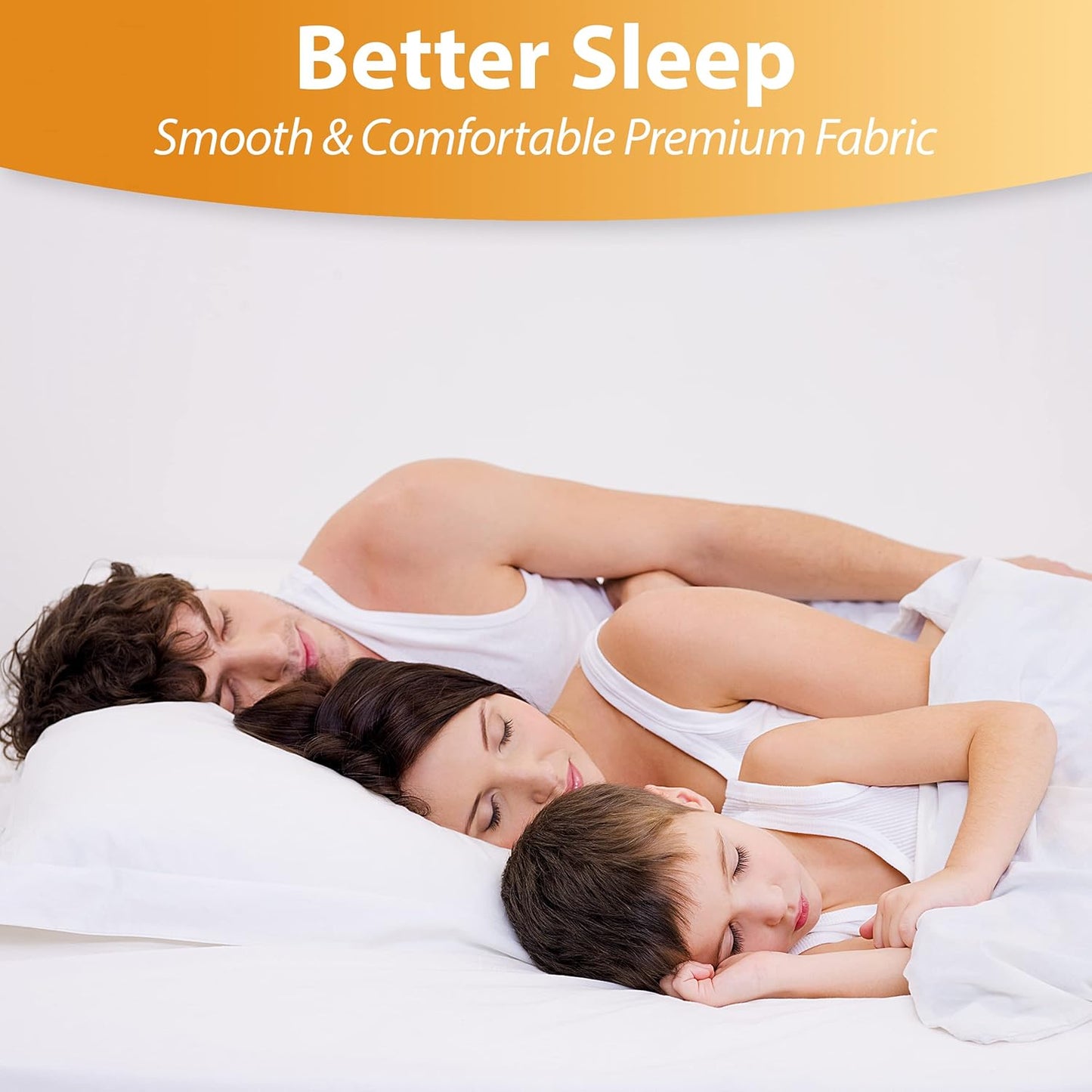 Waterproof Mattress Protector by [Brand Name] | Queen Size 6-Sided Zippered Encasement, Breathable & Machine Washable, Fits Mattresses Up to 16” Deep