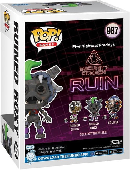 Funko POP! Ruined Roxy Vinyl Figure - Collectible FNAF Merchandise for Kids & Adults | Perfect Gift for Gamers
