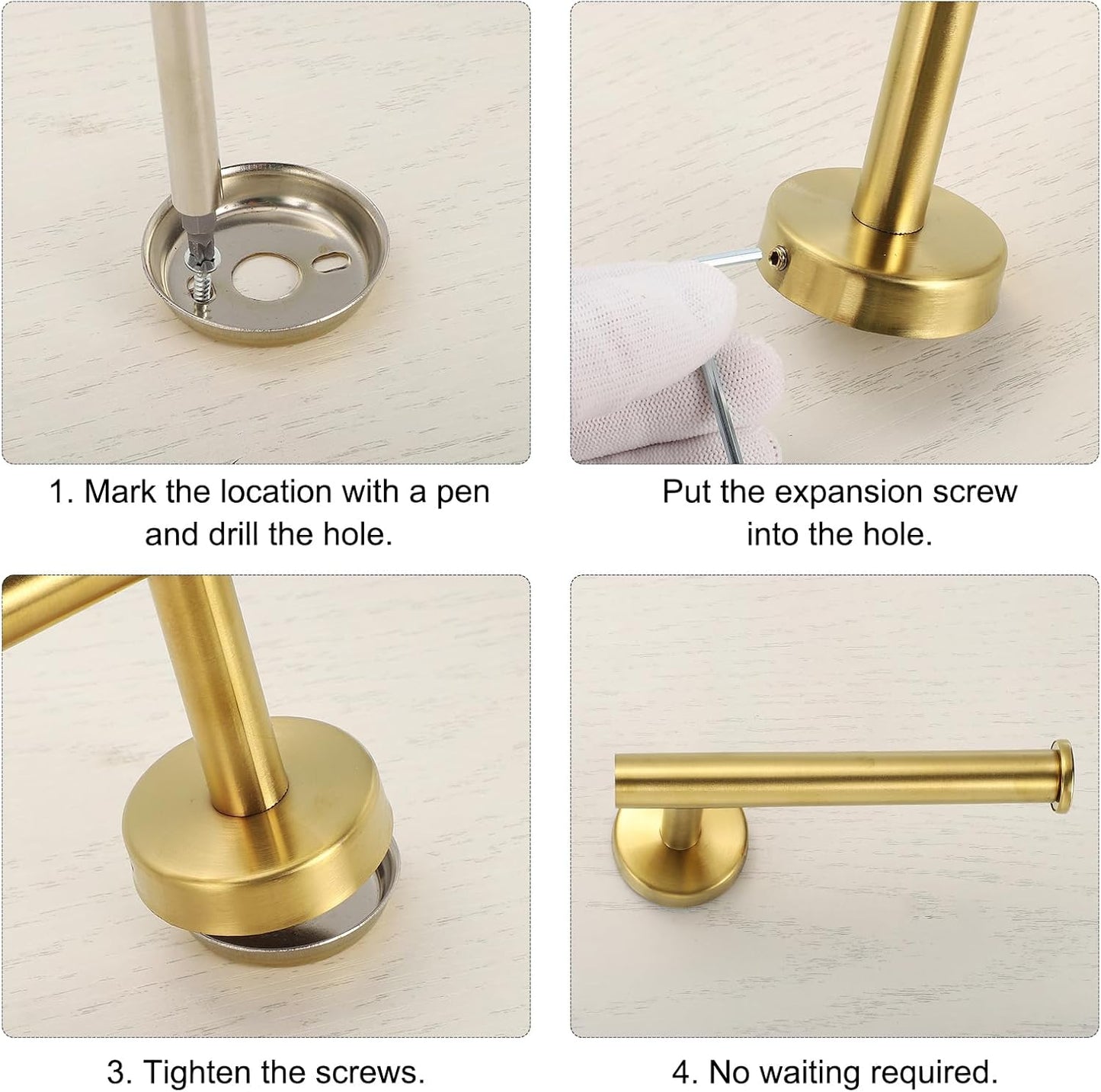 uxcell Stainless Steel Toilet Paper Holder - Rustproof Wall Mount Tissue Holder | 6.2-Inch Silver Design